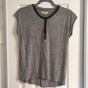 Madewell Leather Henley Tee